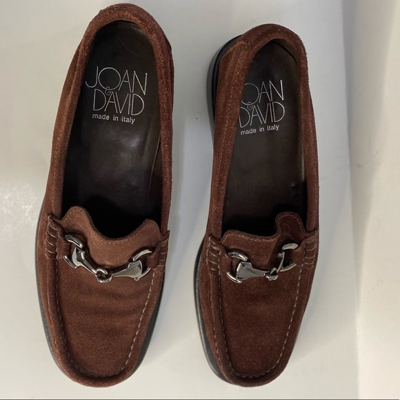 JOAN David Italian Made Brown Suede Loafer Size 6.5 - Picture 6 of 10